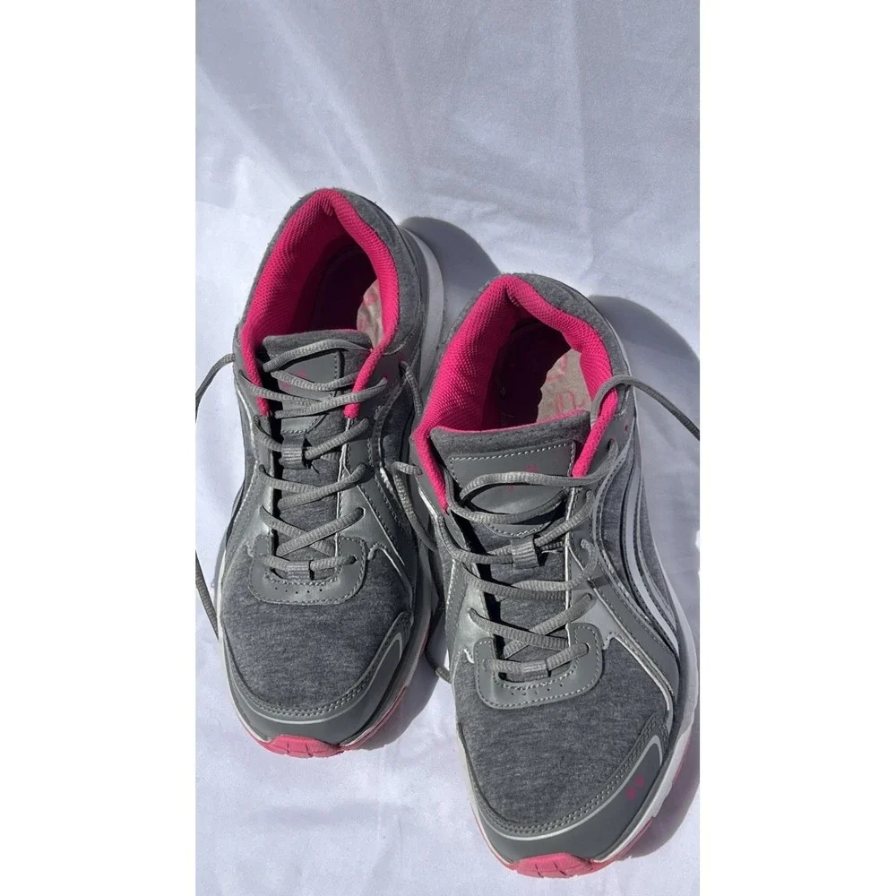 Ryka Aries Gray/pink Women's Textile Athletic Walking Shoes 9.5 M NWOT